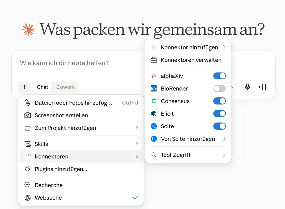 Abbildung zu: Wie kann ich eine „Allzweck-KI“ wie Claude für die wissenschaftliche Recherche nutzen?
