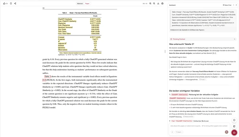 Abbildung zu: alphaXix: Textstellen, Abbildungen, Formeln usw. können durch KI-Agenten direkt befragt werden